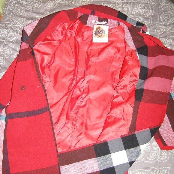 NEW size M/L 6-8 Plaid pattern by "Beauty Dress" brand - Picture 12 of 13